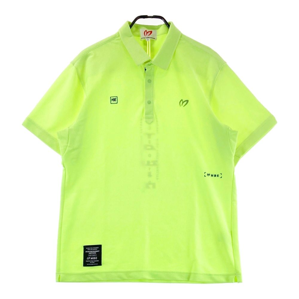 サイズ 6 MASTER BUNNY EDITION マスターバニーエディション モデル 半袖ポロシャツ 蛍光 イエロー系 ゴルフウェア メンズ ストスト