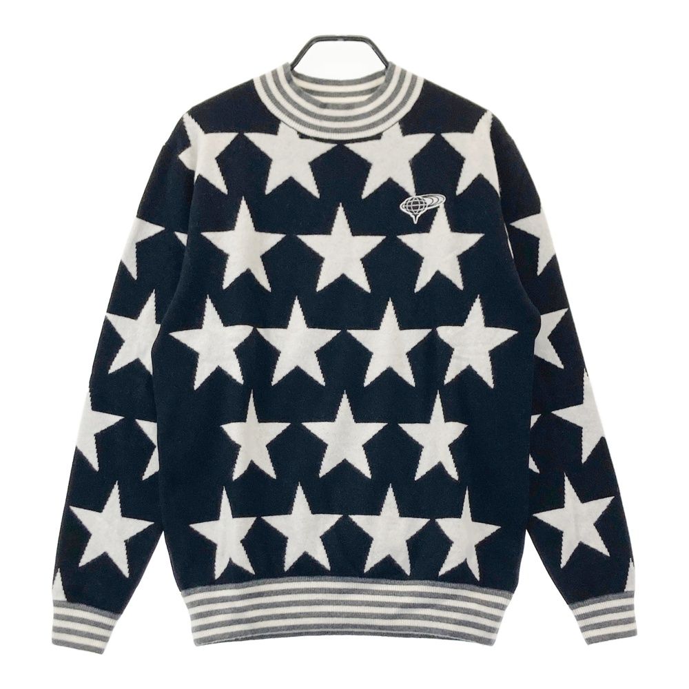 サイズ L BEAMS GOLF ビームスゴルフ ニット セーター 星 ブラック系 240101550488 ゴルフウェア メンズ ストスト