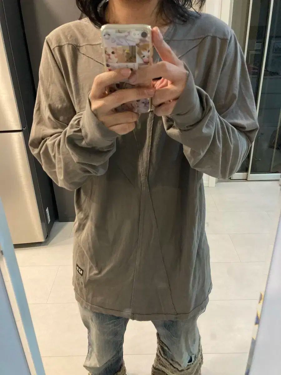 21ss RICK OWENS リックオウエンス ペンタグラム ロングスリーブ Tシャツ