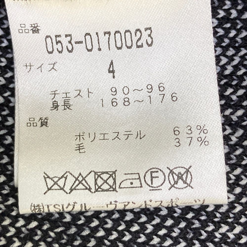 サイズ：4 PEARLY GATES パーリーゲイツ ウール混 ニットセーター