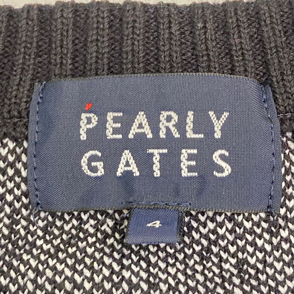 サイズ：4 PEARLY GATES パーリーゲイツ ウール混 ニットセーター