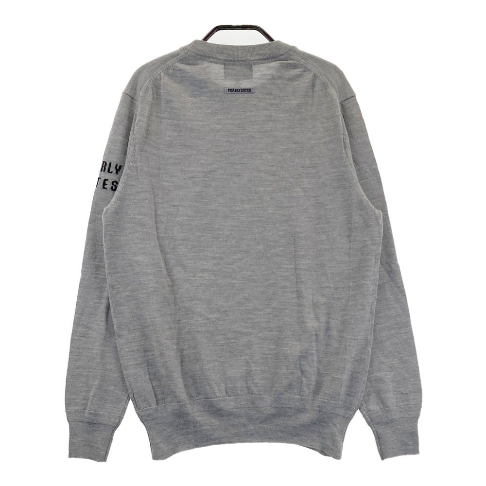 サイズ：4 PEARLY GATES パーリーゲイツ ウール ニットセーター グレー