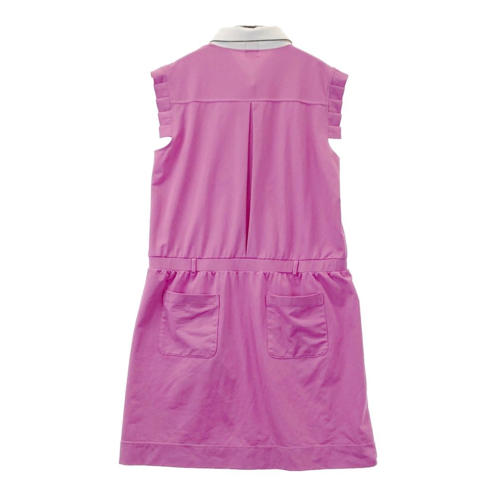 サイズ 38 ARCHIVIO アルチビオ フリル 半袖ポロワンピース ピンク系 240101551162 ゴルフウェア レディース ストスト