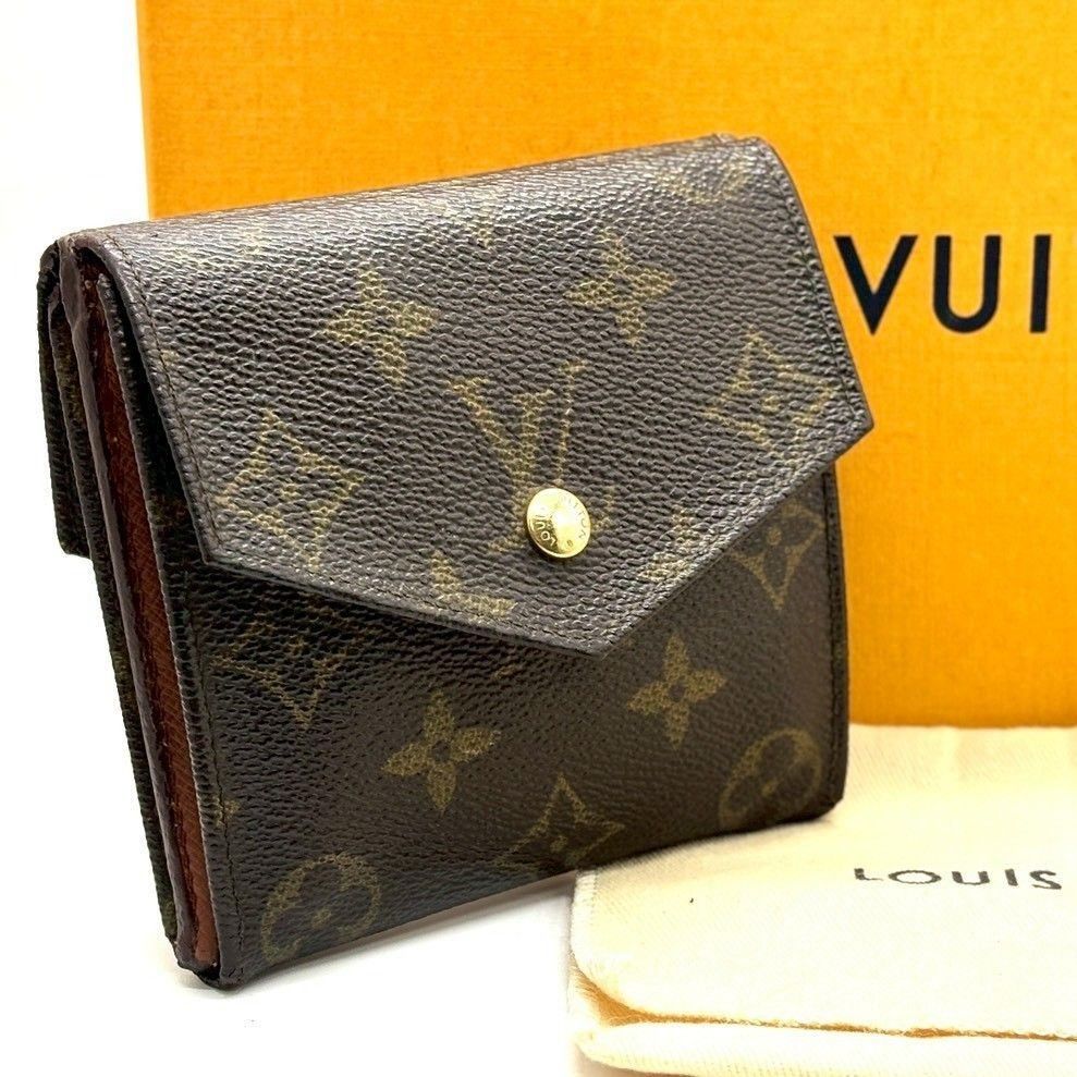 ルイヴィトンモノグラムWホック折り財布 M61660 LOUIS VUITTON ルイヴィトンモノグラムWホック折り財布 M61660 LOUIS VUITTON
