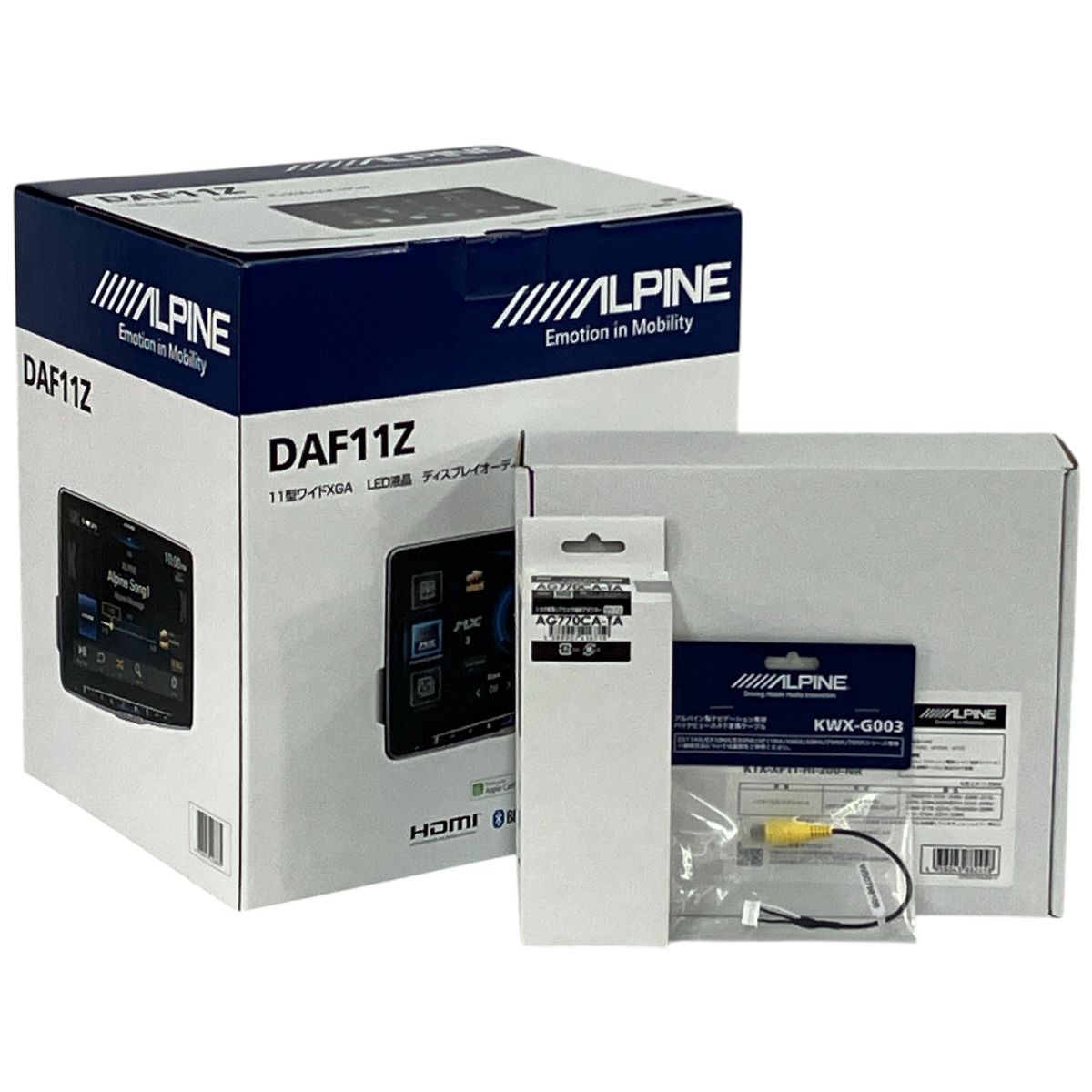 ALPINE DAF11Z 11型ワイドXGA LED液晶 ディスプレイオーディオ ナビ 製 アルパイン セット N10581208