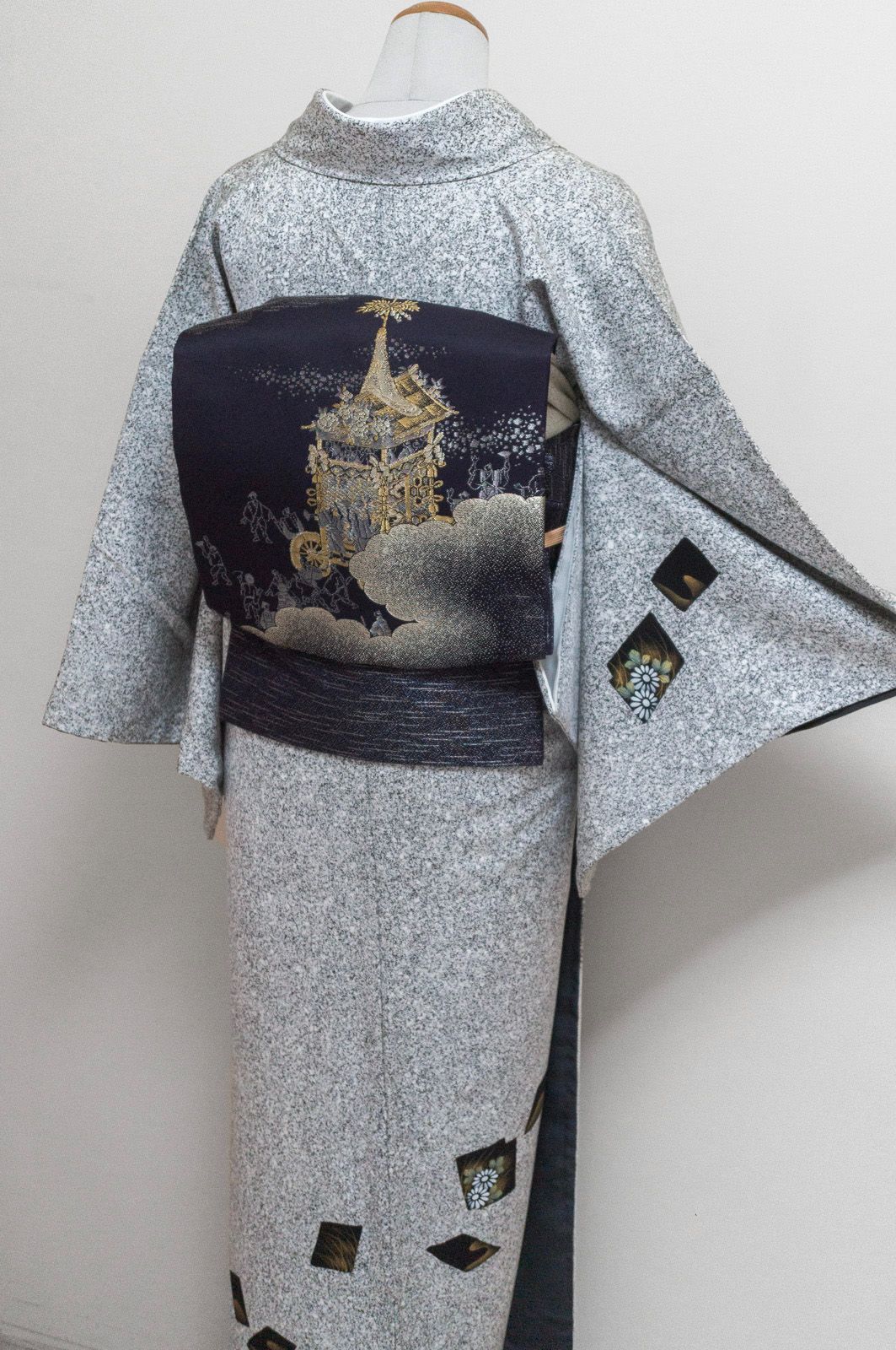 たたき染め 正絹