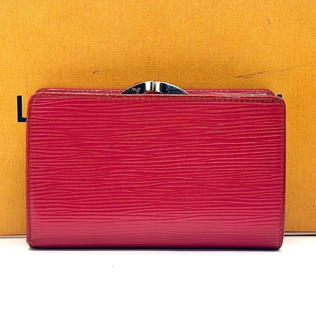 艶やかに咲く赤】 LOUIS VUITTON ルイヴィトン 二つ折り財布 エピ