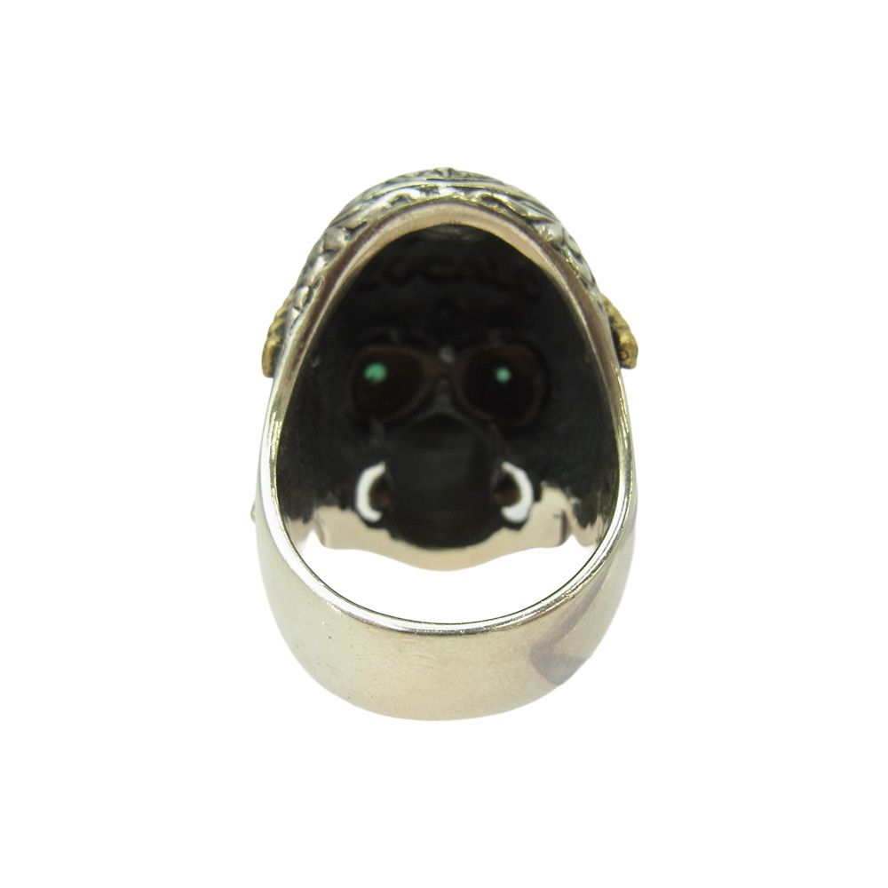 ZOCALO ソカロ Tibetan Monk Skull Ring チベタン モンク スカル リング シルバー系 19号