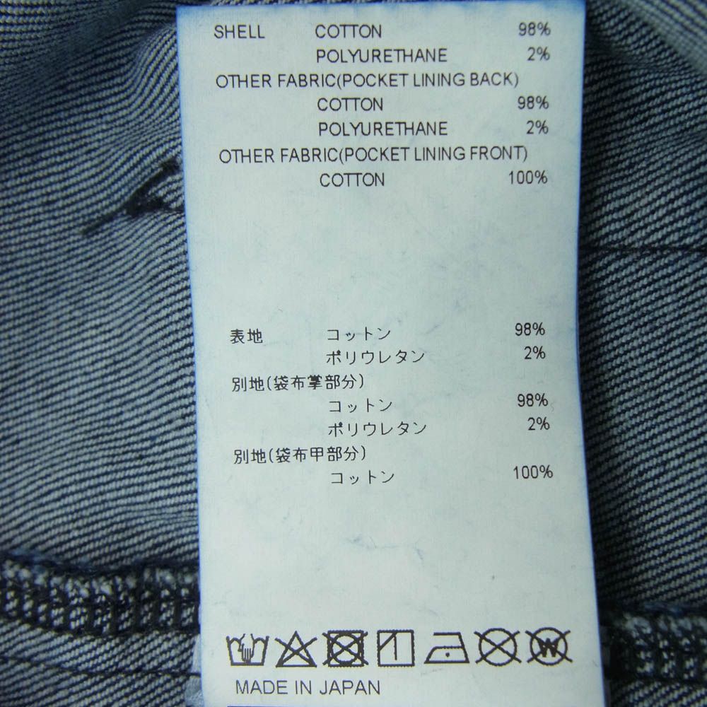  WTAPS ダブルタップス 22 AW 222 WVDT-PTM 03 BLUES BAGGY COTTON DENIM ブルース バギー トラウザー コットン ジーンズ デニム パンツ インディゴブルー系 2 その他 パンツ