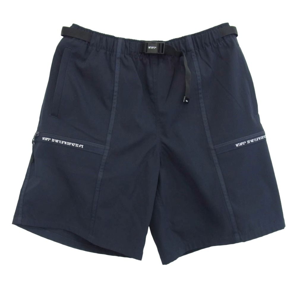 WTAPS ダブルタップス 22SS 231BRDT-PTM09 POLY TWILL SHORTS ポリツィル ナイロン ショート パンツ ブラック系 2