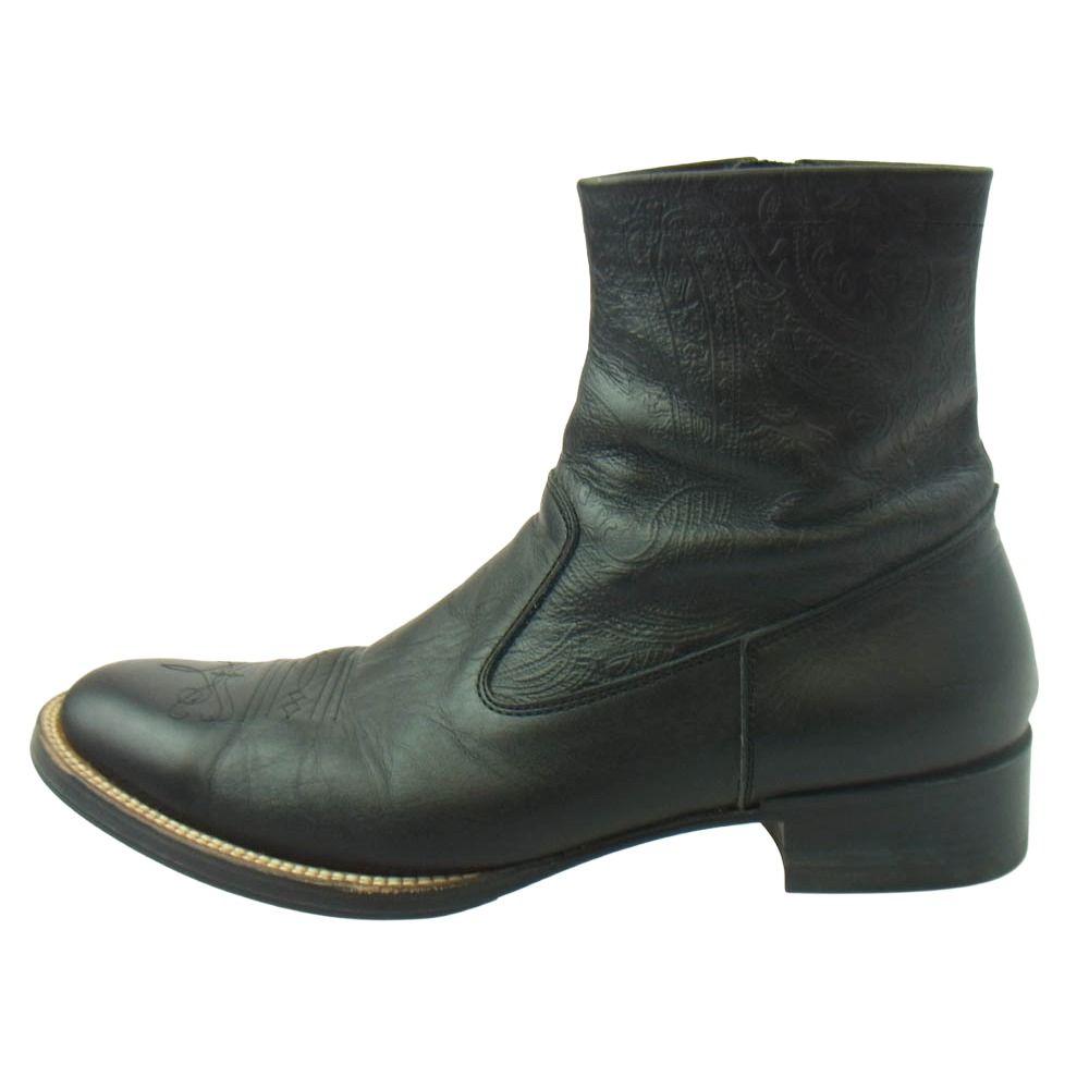 RUDE GALLERY ルードギャラリー 67065 SIDE ZIP BOOTS サイドジップ ブーツ ブラック系 28