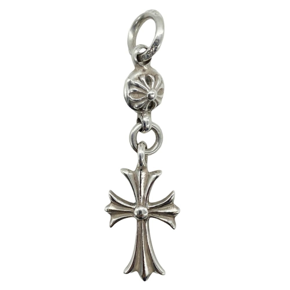 CHROME HEARTS クロムハーツ 原本無 1B TNY CH CRS 1DIA 1ボール タイニー CHクロス アフター 1ダイヤ チャーム ペンダント トップ シルバー系