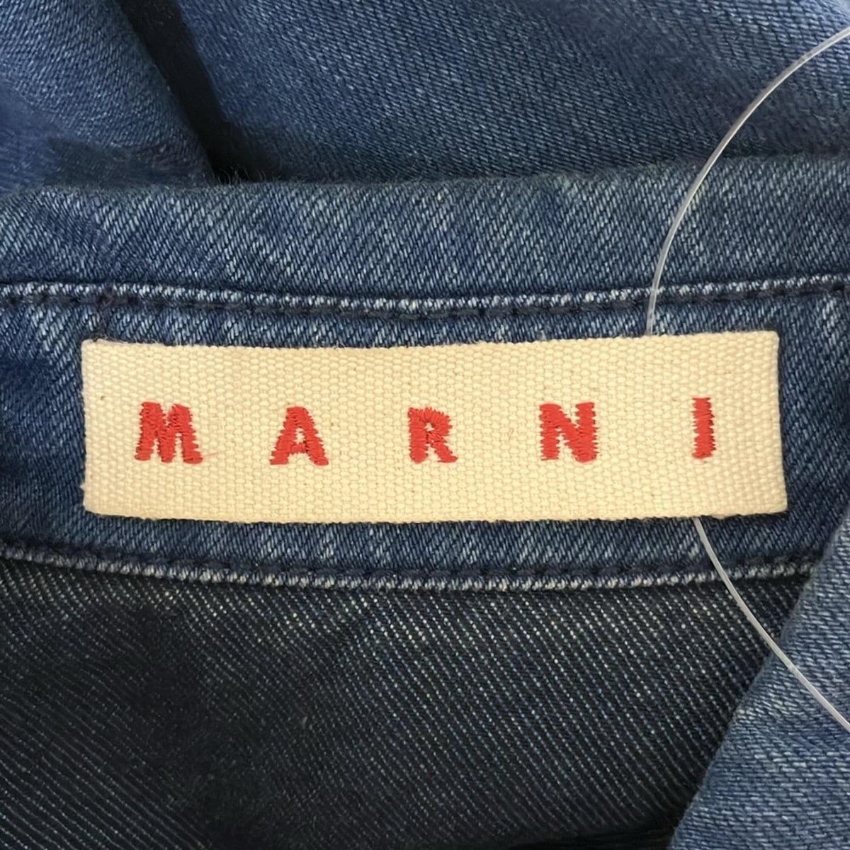 MARNI(マルニ) ワンピース サイズ38 S レディース - ダークネイビー