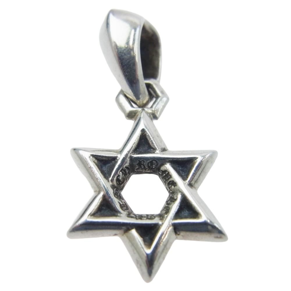 CHROME HEARTS クロムハーツ 原本無 STAR OF DAVID CHARM スターオブダビデ チャーム ペンダントトップ シルバー系