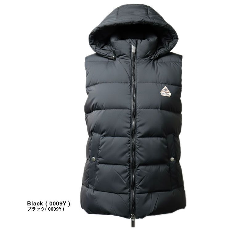 ピレネックス スプートニック PYRENEX SPOUTNIC VEST ダウン ダウンベスト レディース 秋冬 フード付き 軽量 防寒 撥水 通勤 通学 大きいサイズ ブランド 黒 ブラック HWY035P