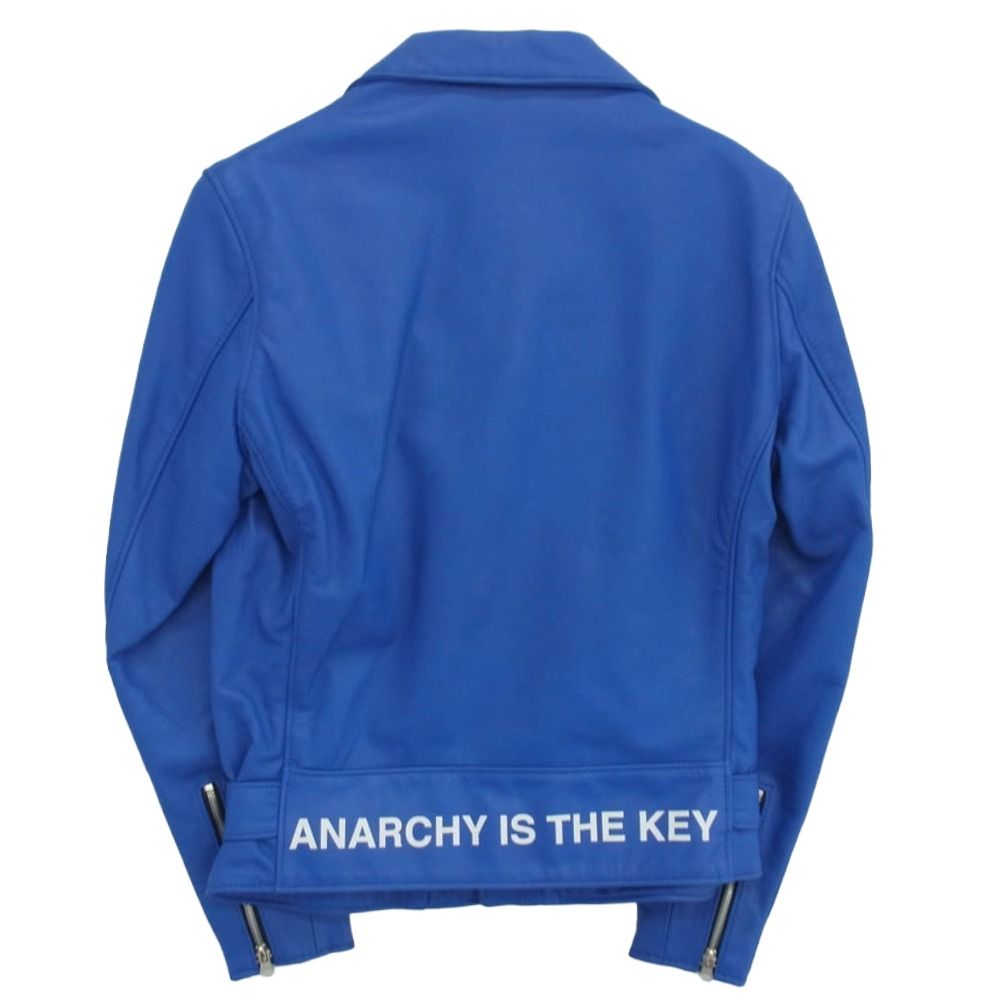 Supreme シュプリーム 15SS UNDER COVER アンダーカバー Schott ショット Perfecto Leather Jacket パーフェクト レザー ライダースジャケット ブルー系 S