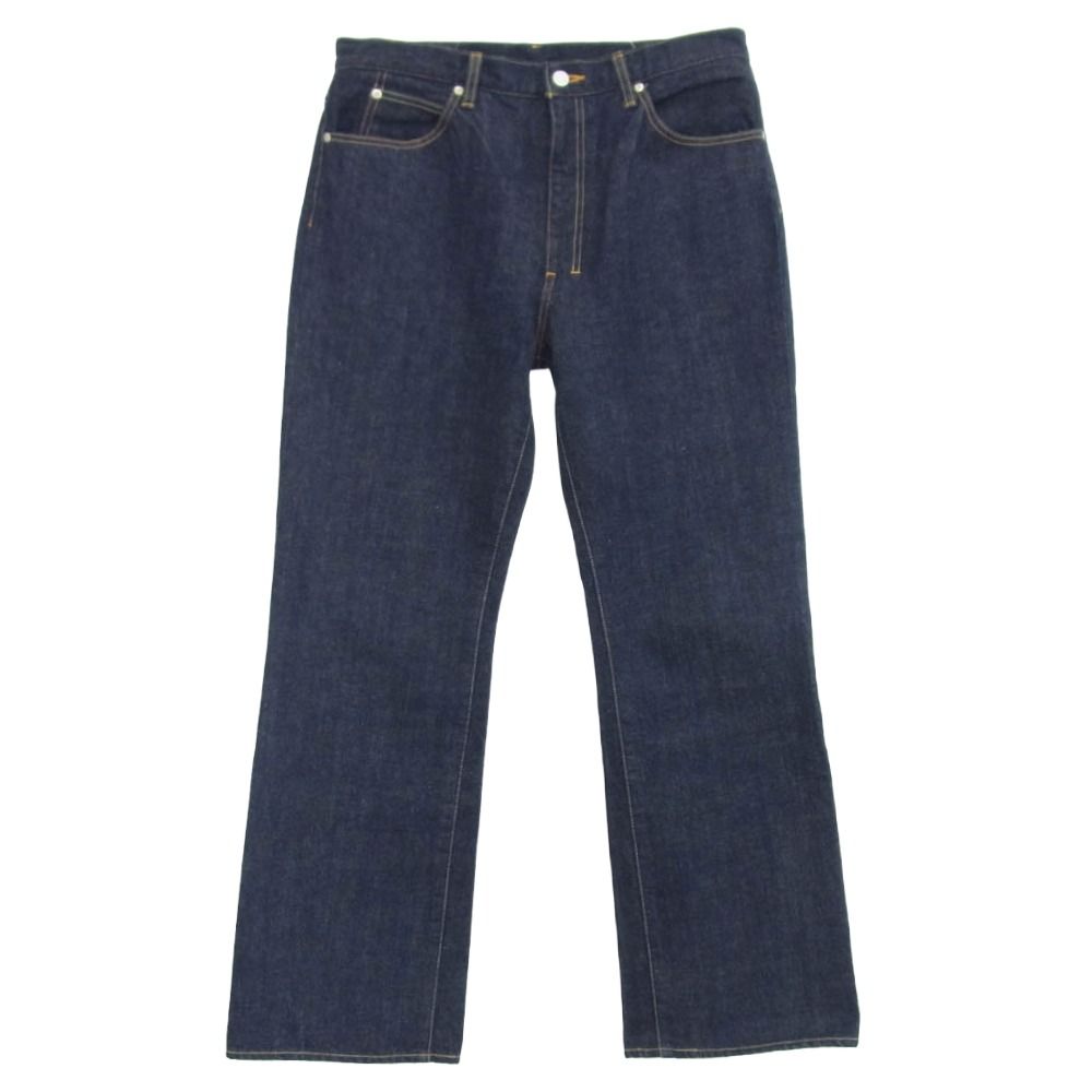 ANCELLM アンセルム ANC-PT 18-A O W SHOE CUT 5 P DENIM PANTS 5ポケット セルビッチ デニム パンツ インディゴブルー系 3