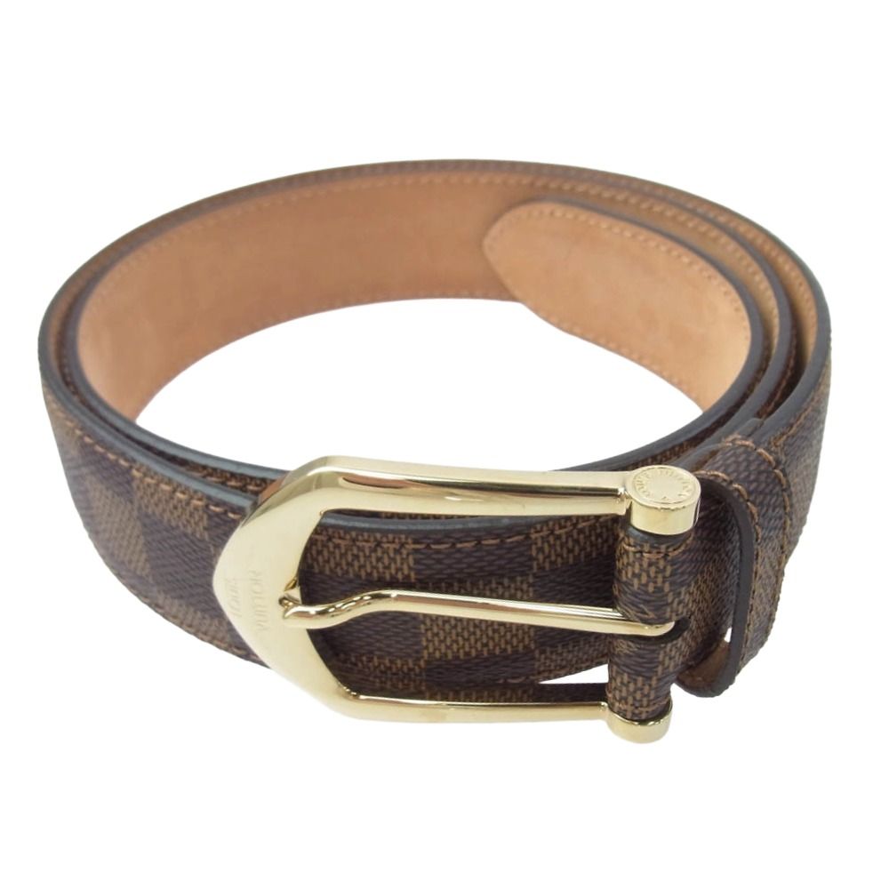 LOUIS VUITTON ルイ ヴィトン M6835 ダミエ サンチュール リヴェテッド ベルト ブラウン系