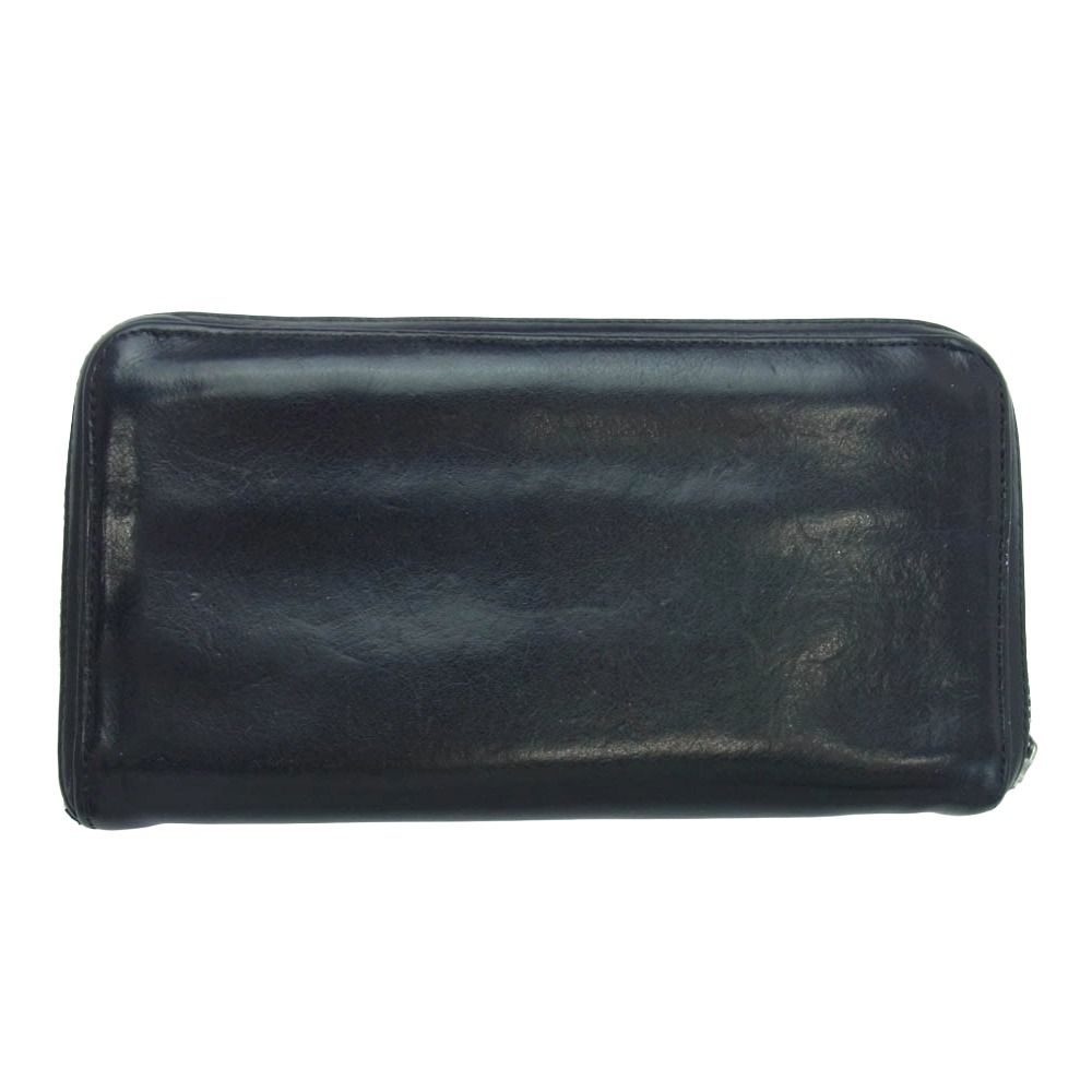 CHROME HEARTS クロムハーツ 原本無 REC F ZIP 3 セメタリー クロスパッチ ラウンドファスナー ウォレット ブラック系