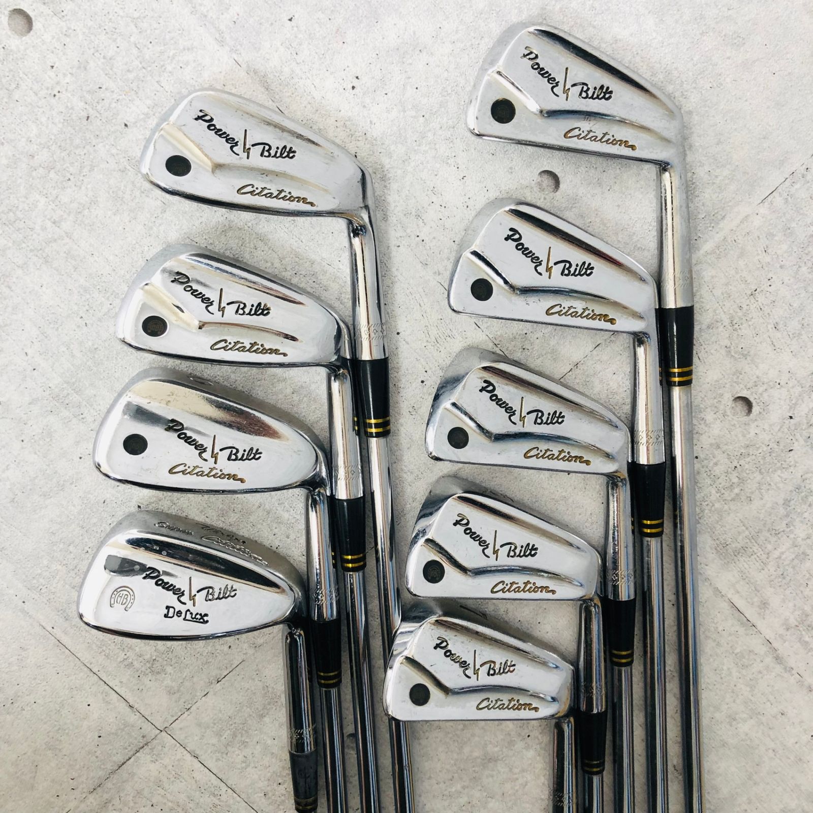 Power Bilt パワービルト Citation サイテーション MB マッスルバック 9本セット メンズ ゴルフ クラブ セット 入門 右利き