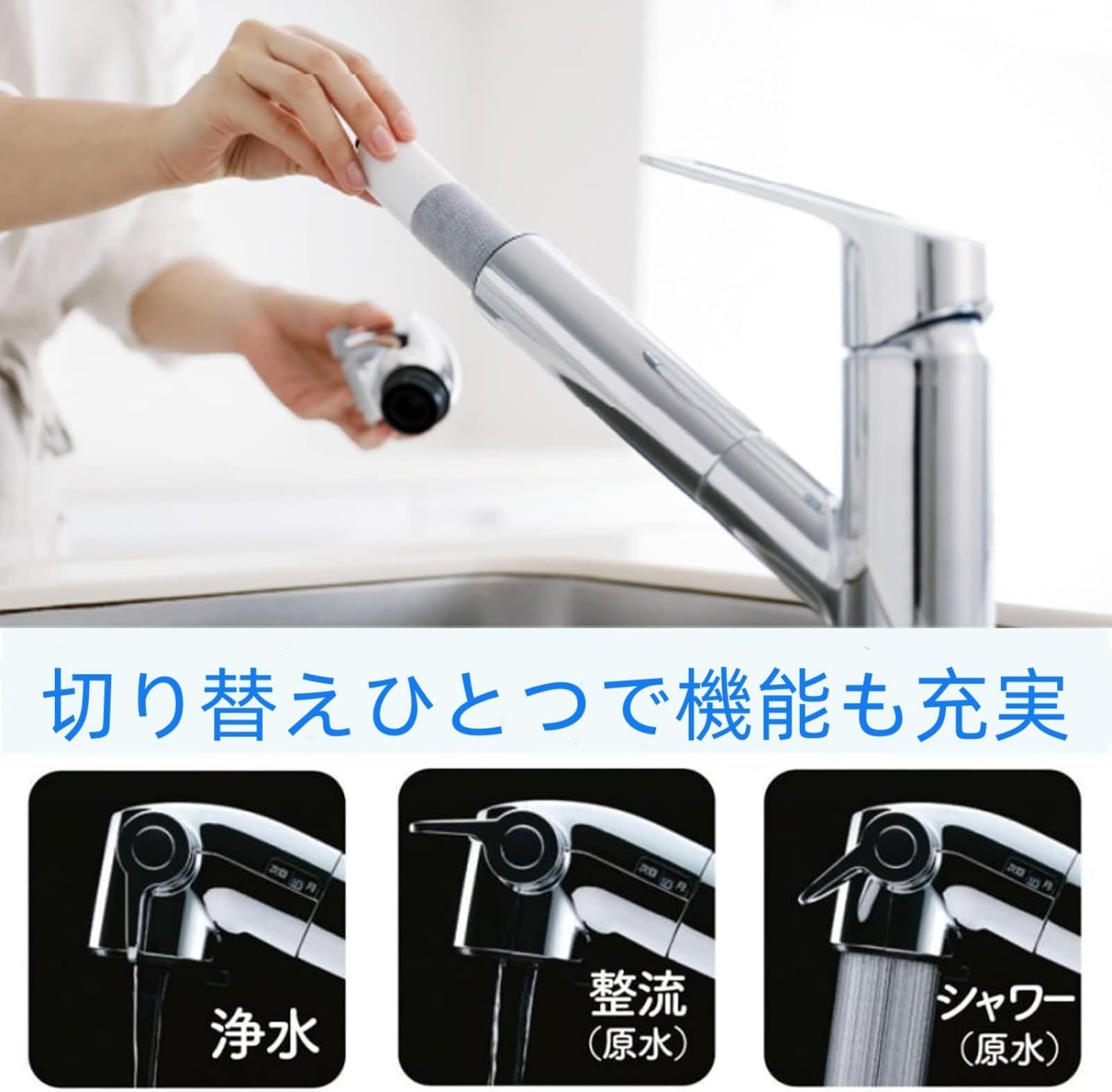 翌日配達 交換用浄水器カートリッジ 3本セット 水栓一体型 後継品 浄水器カートリッジ 入り タイプ 浄水器内臓シャワー混合水栓用 キッチン その他 浄水器 整水器 キッチン 食器