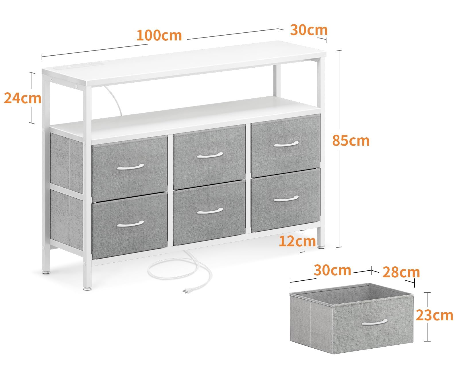 コンセント付き 衣類収納