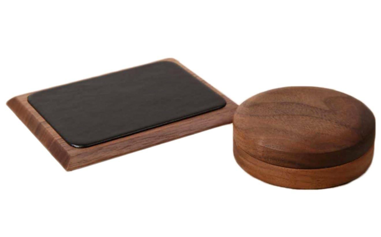 KATOMOKU 朱肉 捺印マットセットM ウォールナット km-10M 木製