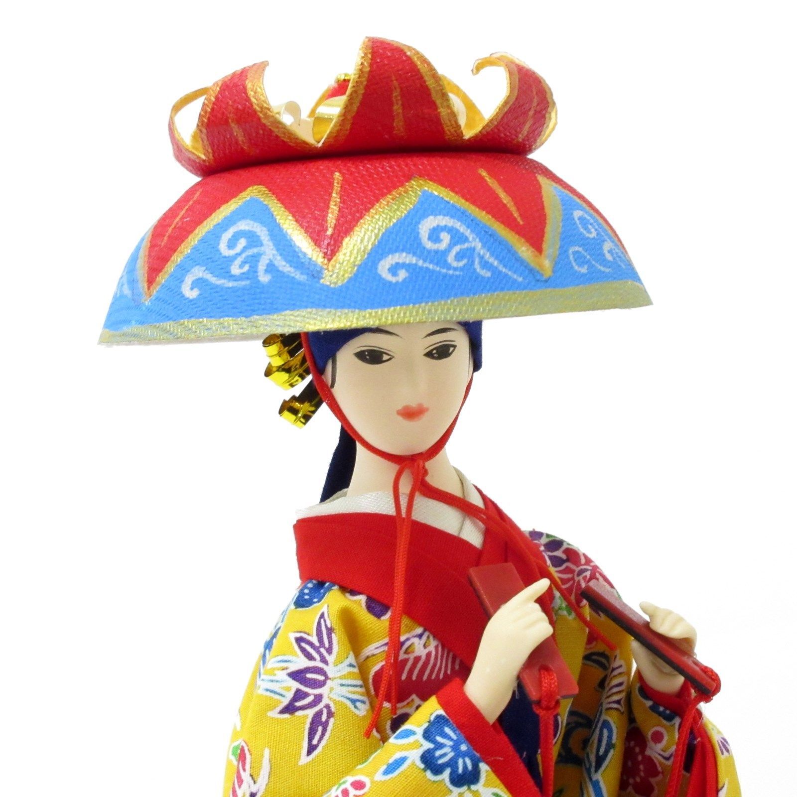 (Japanese dolls)日本人形 Japanese~Doll~Ryukyu Dance（ORANGE）「日本人形～琉球舞踏（ｵﾚﾝｼﾞ