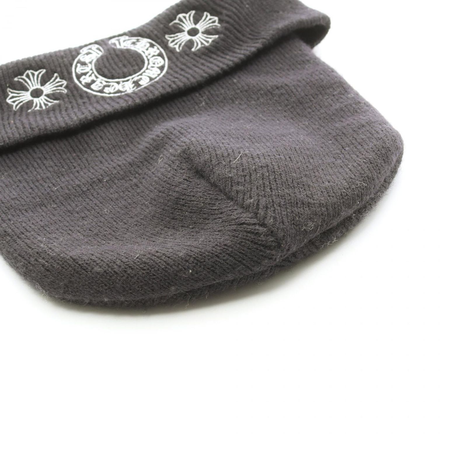 クロムハーツ CHROME HEARTS ニットキャップ ホースシュー ブラック その他 ニット帽 メンズ B