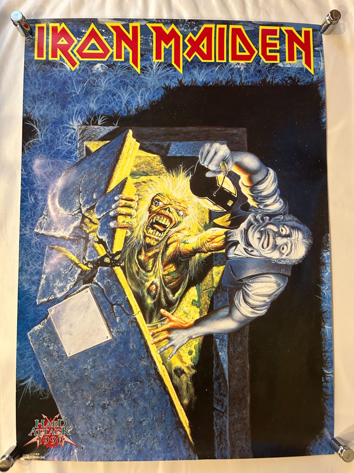 アイアン メイデン IRON MAIDEN No Prayer For The Dying 1990年 アルバム プロモーション用ポスターB2サイズ 515x728mm