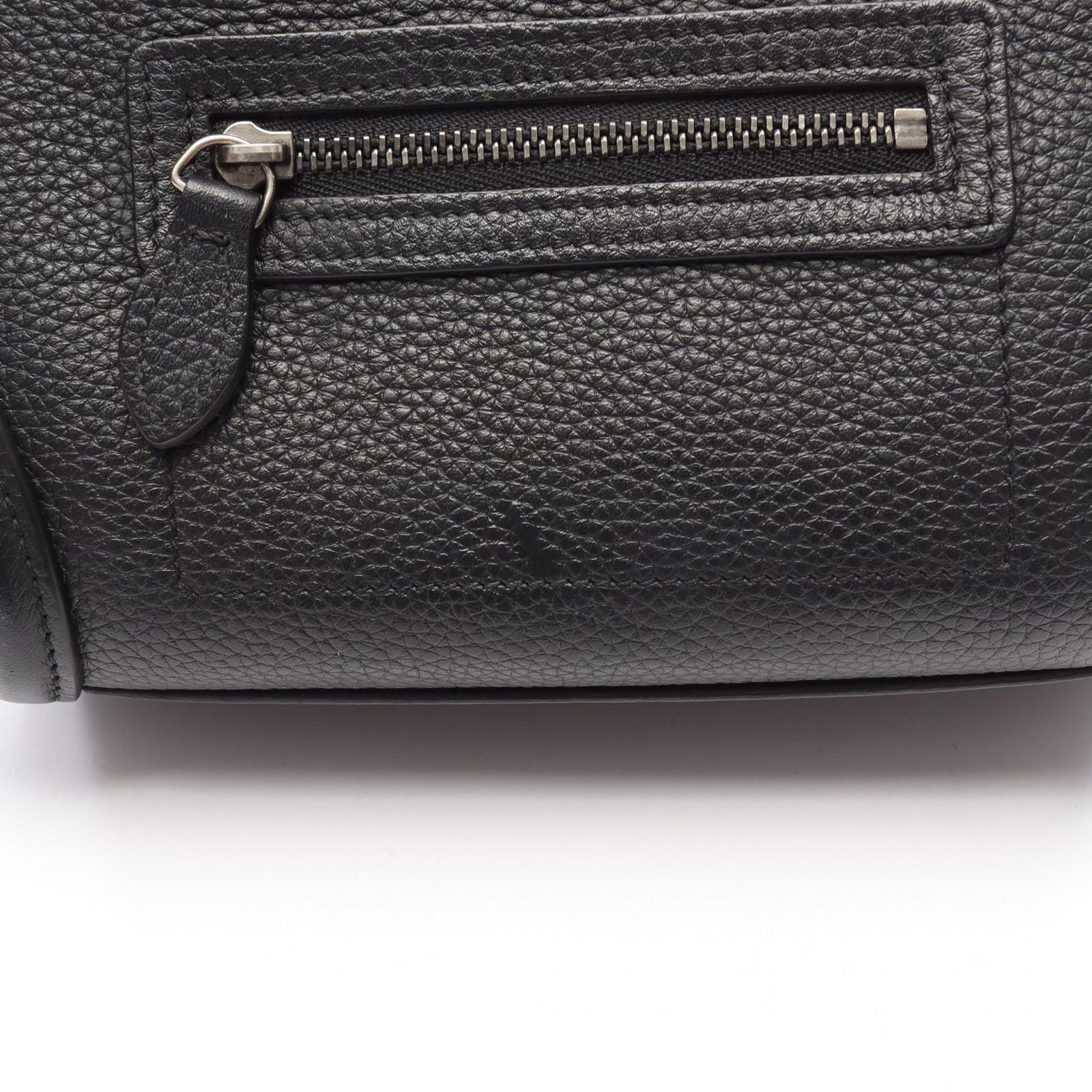 セリーヌ CELINE ハンドバッグ ラゲージ ナノショッパー ブラック レザー ラゲージ ナノ ショッパー レディース Used B DECORATOM_COM_BR