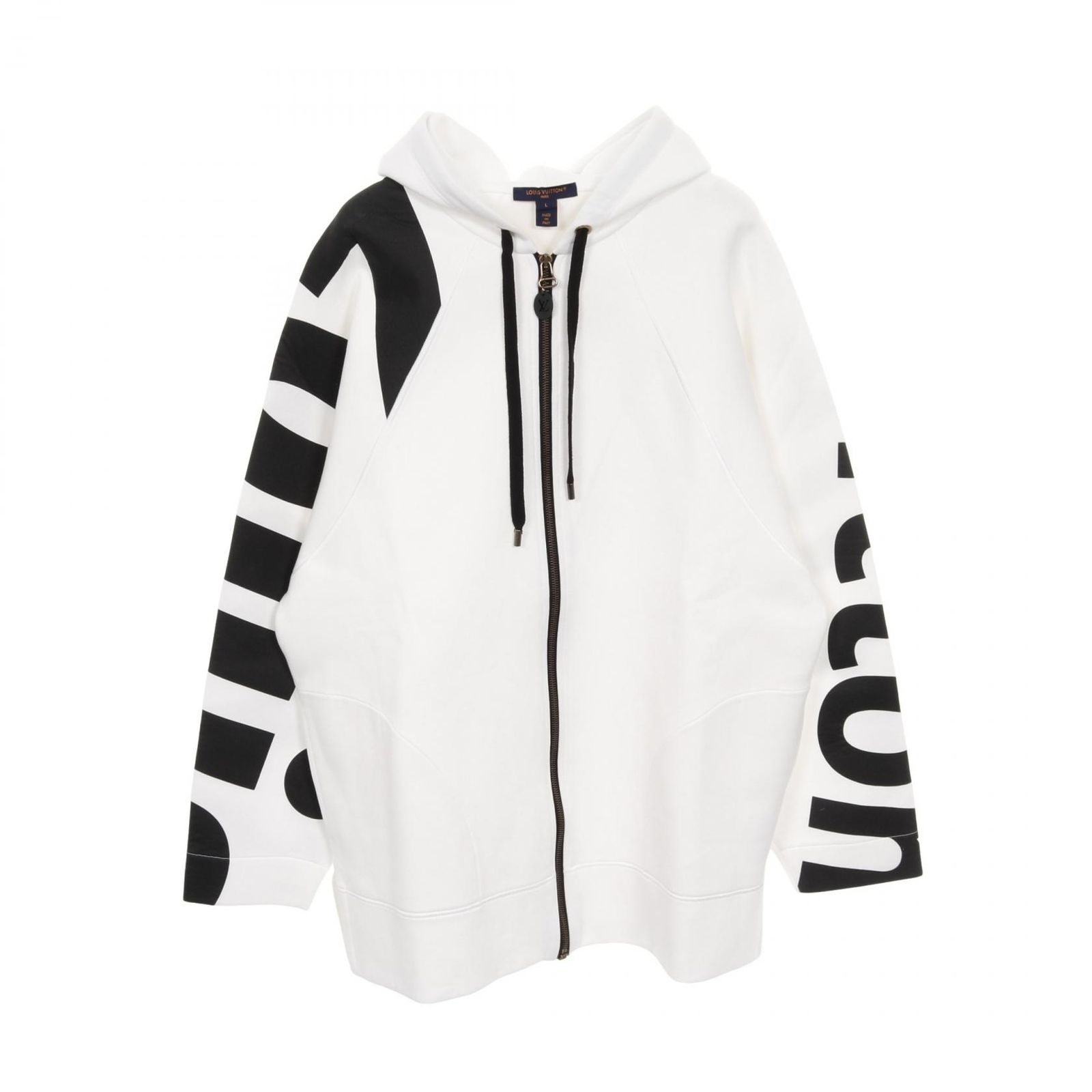 ルイ ヴィトン LOUIS VUITTON パーカー シグネチャースリーブ ジップアップフーディ コットン レディース A