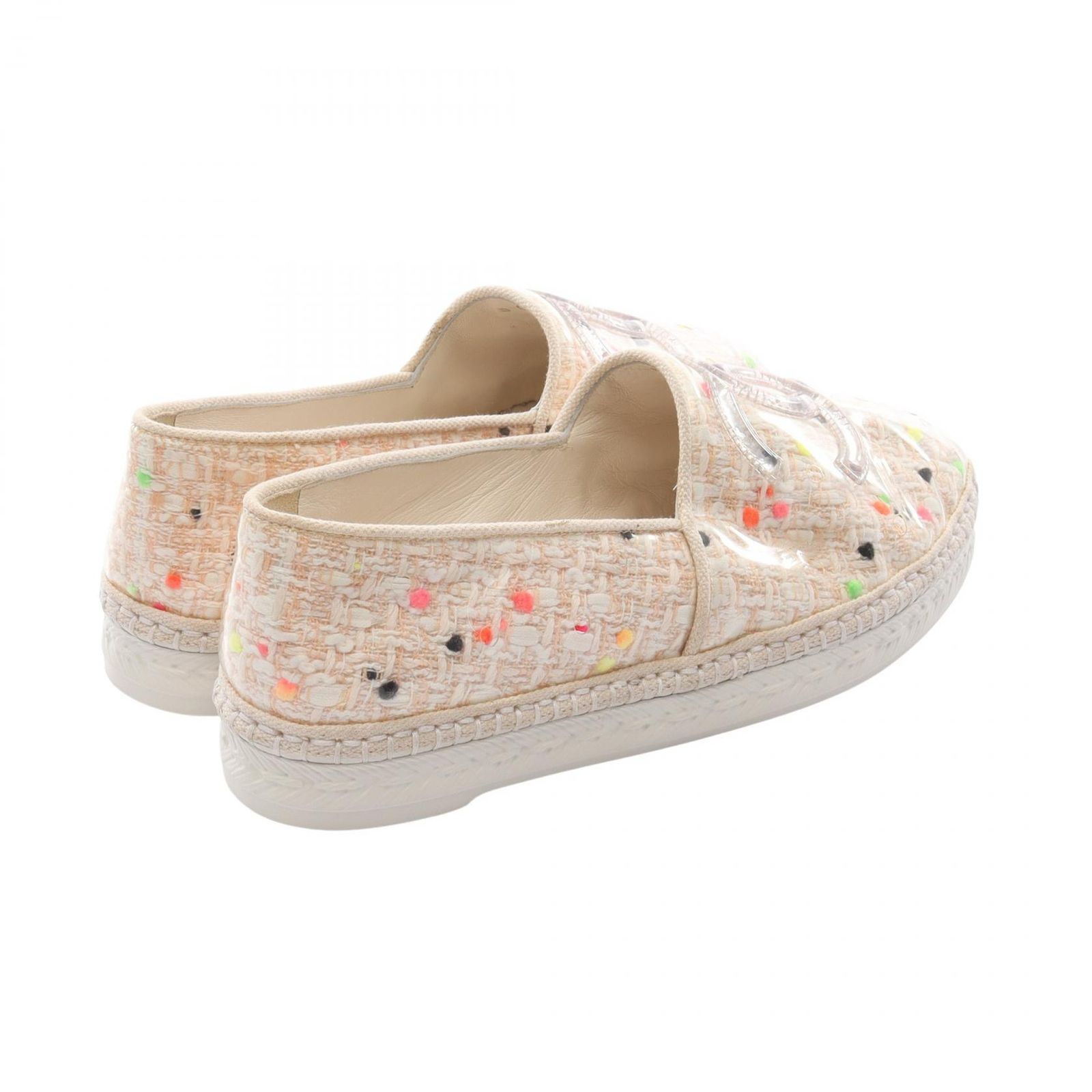 シャネル CHANEL スリッポン ココマーク ピンクベージュ その他 スリッポン レディース Used A