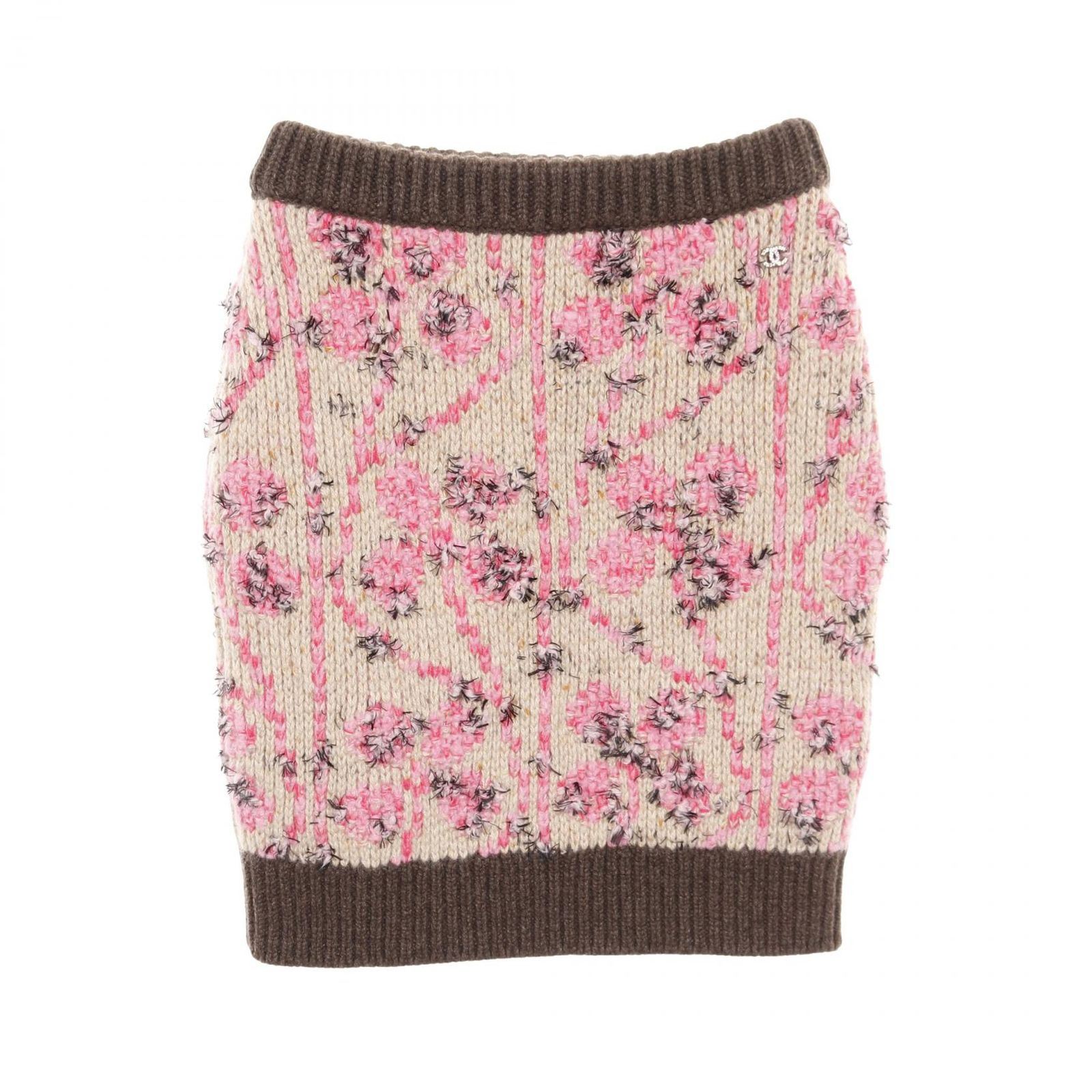 シャネル CHANEL スカート ココマーク カシミヤ ウール スカート レディース