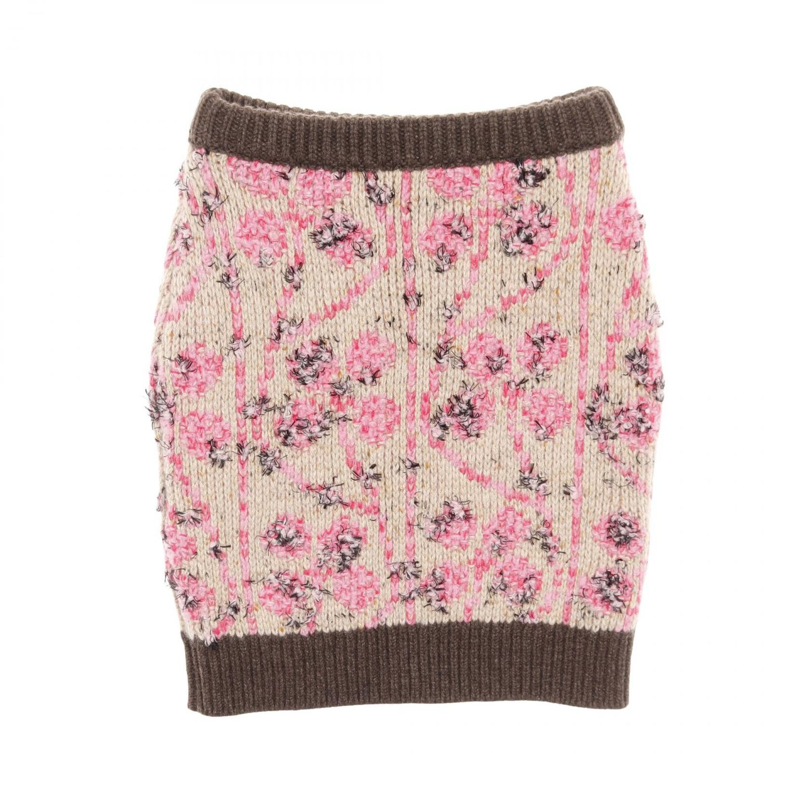 シャネル CHANEL スカート ココマーク カシミヤ ウール スカート レディース