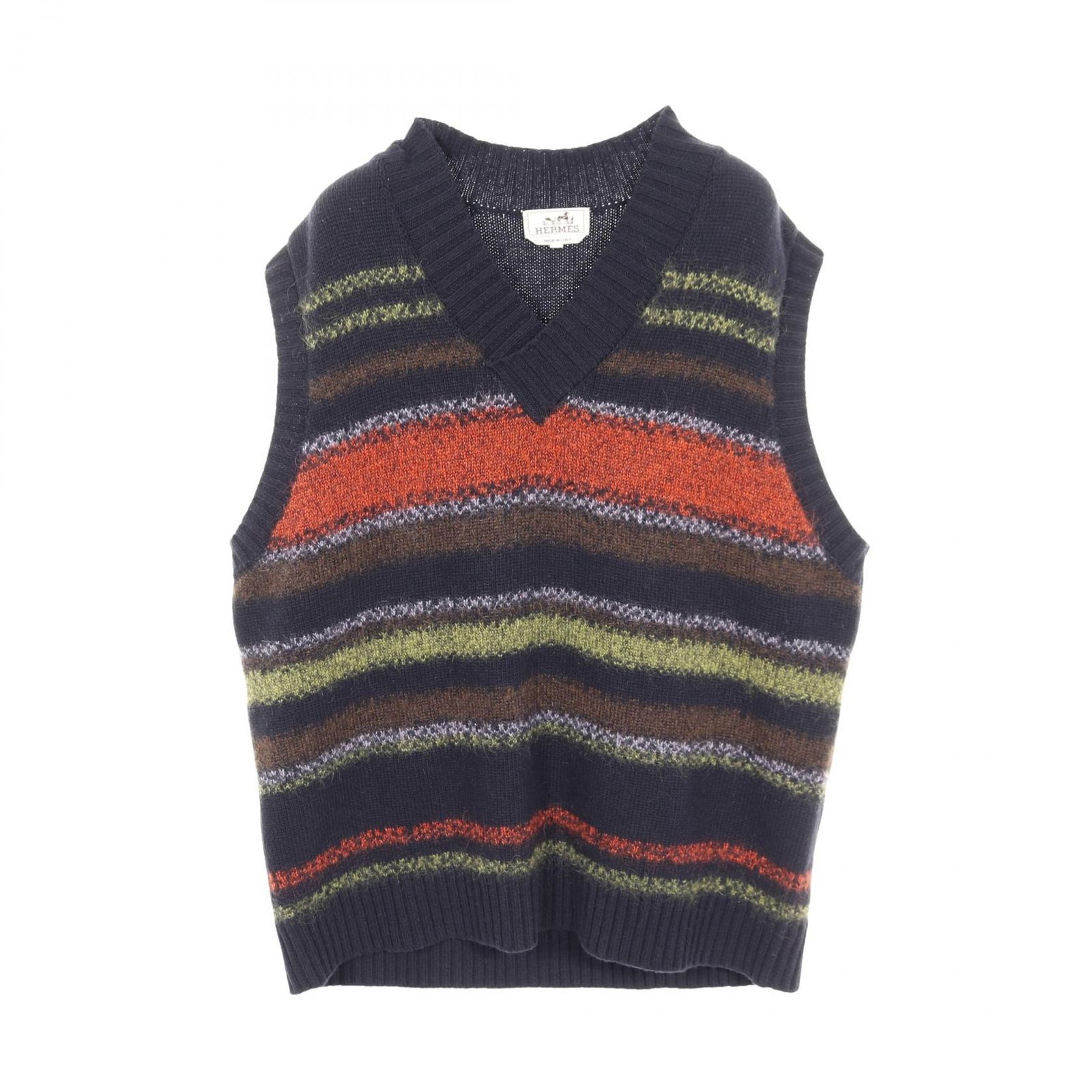 エルメス HERMES ベスト ウール カシミヤ ベスト メンズ Used A