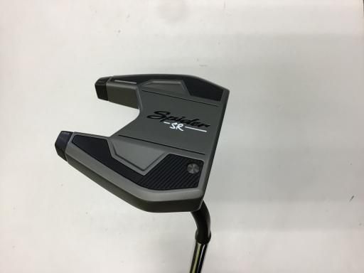 テーラーメイド Spider SR PLATINUM WHITE フローネック 34インチ パター PT スチール フレックスその他 メンズ 男性用 右利き 右用 Bランク ゴルフクラブ
