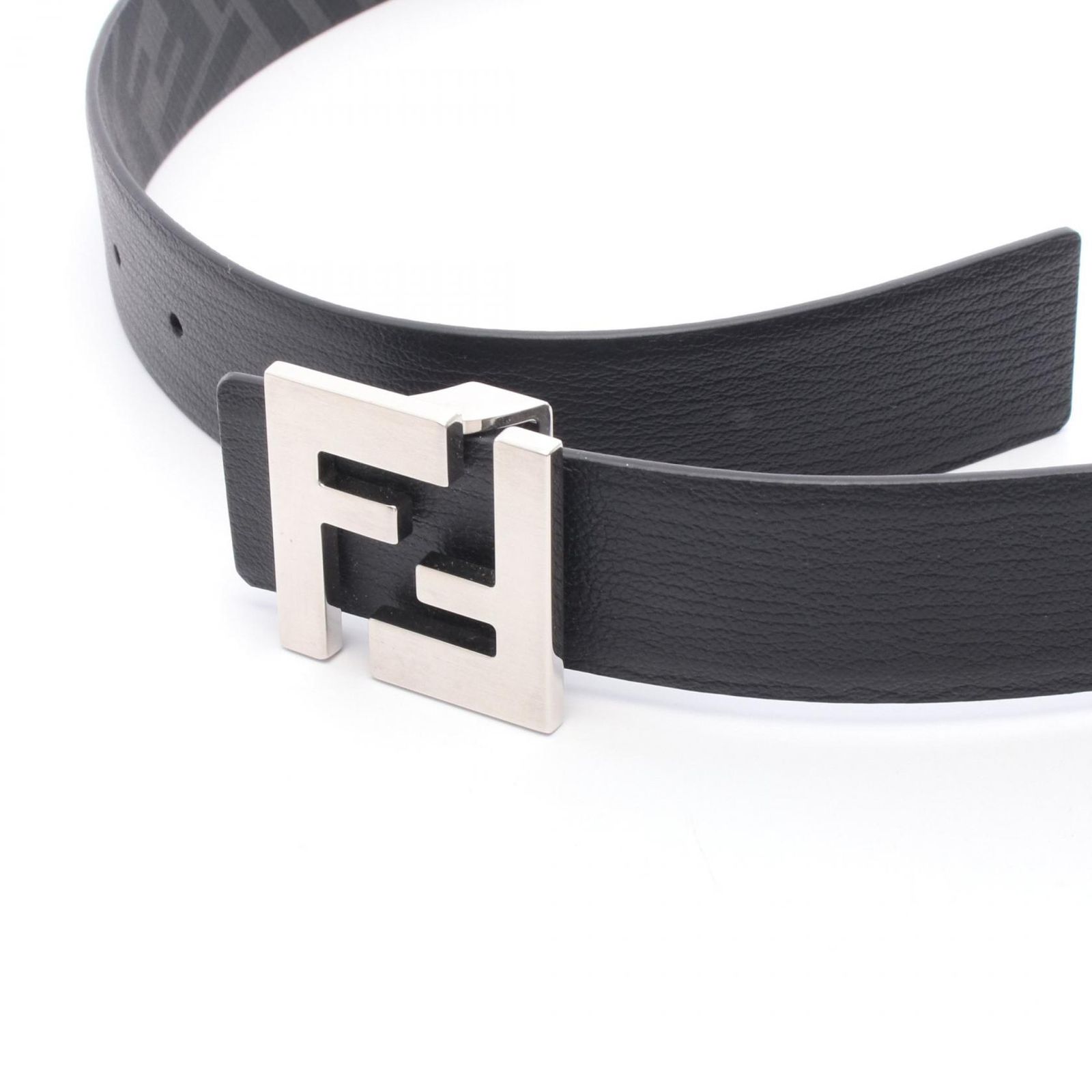 エクササイズ フェンディ FENDI ベルト FFスクエア 7C0531ATFFF0GWB ブラック レザー ベルト メンズ