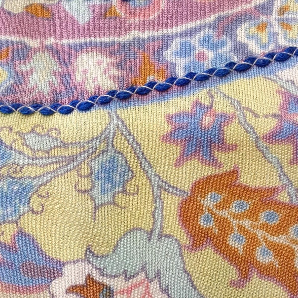 ETRO エトロ スカート サイズ38 S レディース - ライトピンク×ライトイエロー×マルチ ひざ丈 ペイズリー柄 GULLKHAN_COM