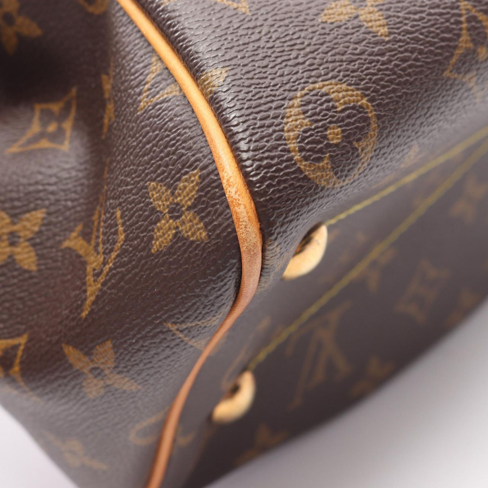 ルイ ヴィトン LOUIS VUITTON ハンドバッグ ティヴォリPM M40143 PVCコーティングキャンバス レザー ティヴォリPM レディース Used B DECORATOM_COM_BR