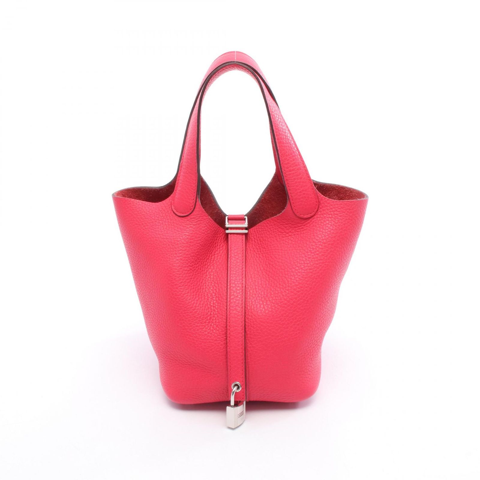 エルメス HERMES ハンドバッグ ピコタンロックPM ローズエクストリーム レザー ピコタンロックPM ローズエクストリーム レディース Used B