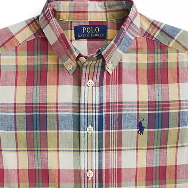  ラルフローレン マドラスチェック半袖シャツ 半袖シャツ ブラウス トップス