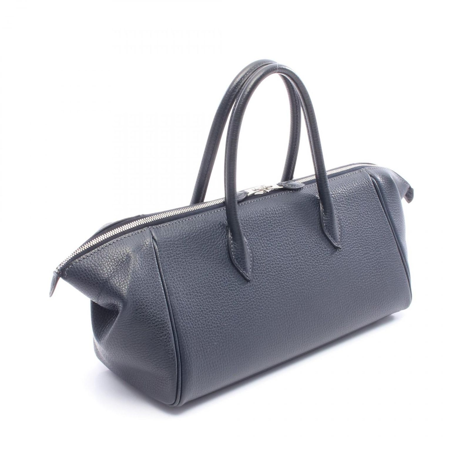 エルメス HERMES ハンドバッグ パリボンベイ27 ブルーインディゴ レザー カーフ 牛革 パリボンベイ27 ブルーインディゴ レディース Used B