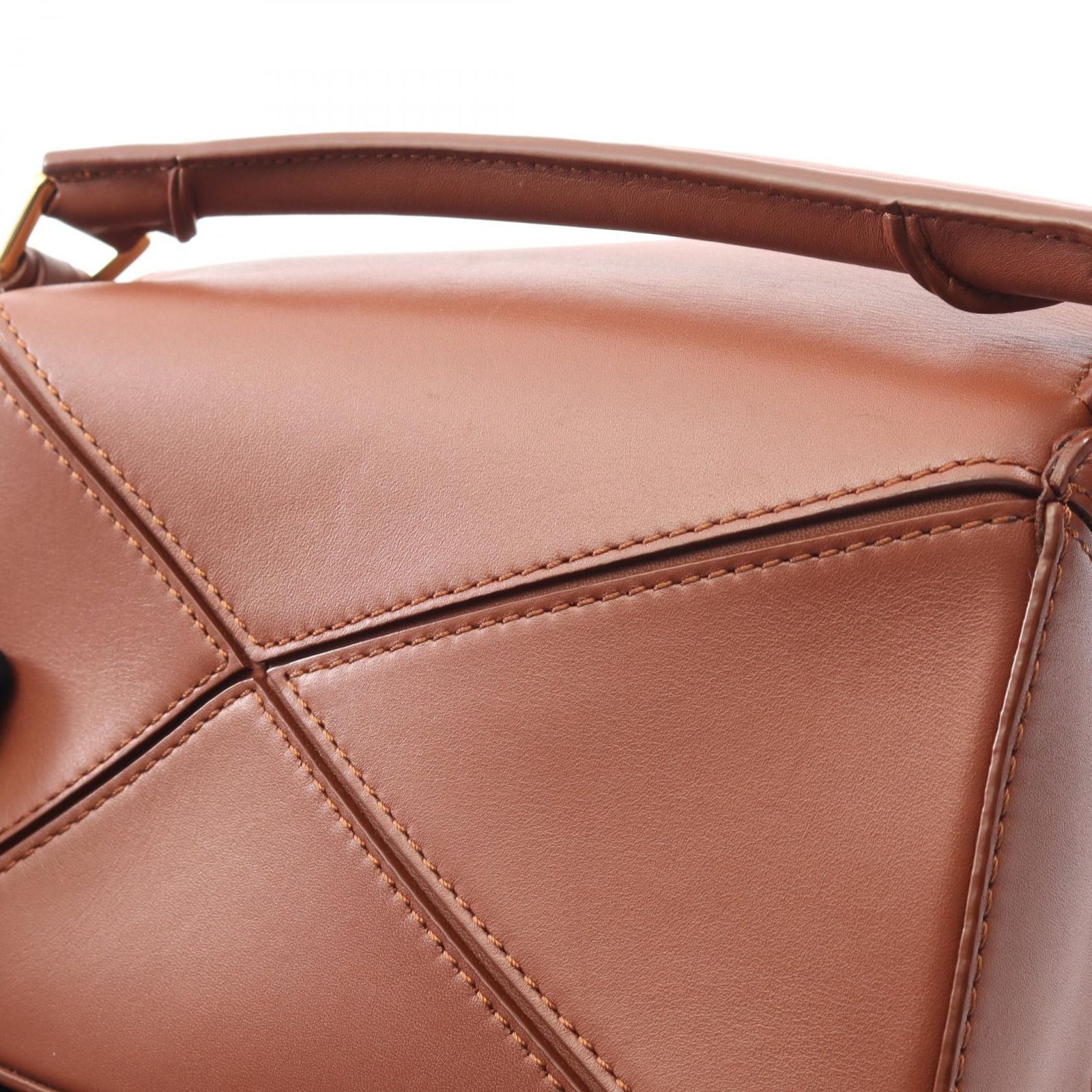 ロエベ LOEWE ハンドバッグ LOEWE × STUDIO GHIBLI ハウルの動く城 カルシファー PUZZLE MINI パズル ミニ ブラウン レザー LOEWE×スタジオジブリ パズルバッグ ミニ カルシファー DECORATOM_COM_BR