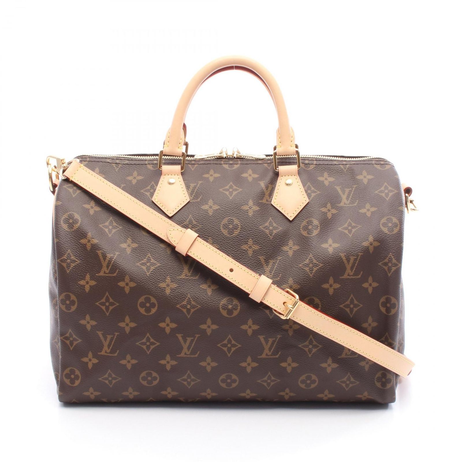 ルイ ヴィトン LOUIS VUITTON ハンドバッグ スピーディ バンドリエール35 M46981 PVCコーティングキャンバス レザー スピーディ バンドリエール35 レディース