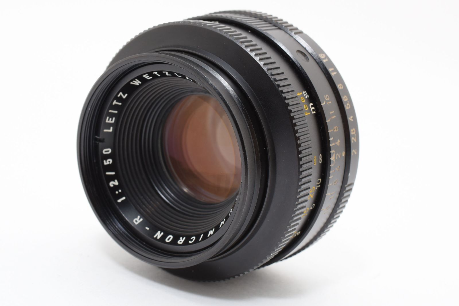Leica Leitz Summicron R 50 mm F 2 2カム フード付 ドイツ製 ライカRマウント レンズ ズミクロンR 12564フード