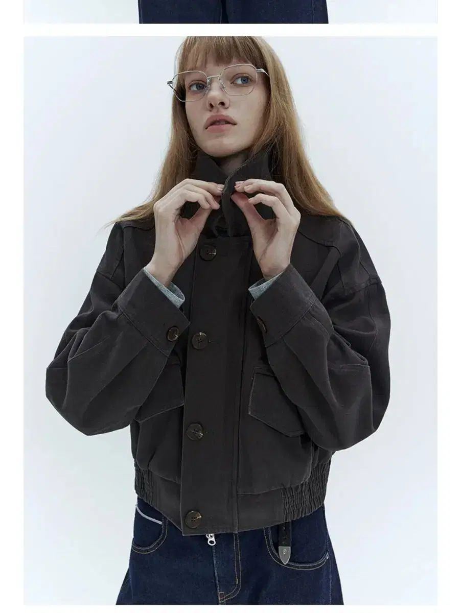 シティーズリズ コットン ポケット ジャケット アウター - ネイビー S