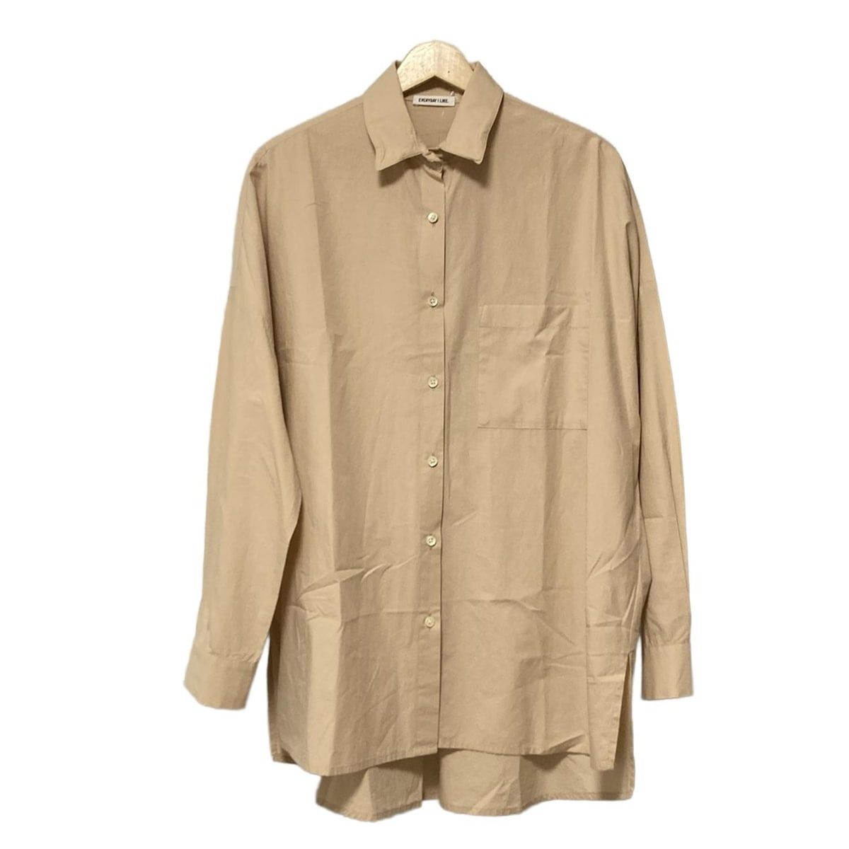 EVERYDAY I LIKE. エブリデイアイライク 長袖シャツブラウス レディース - ピンクベージュ