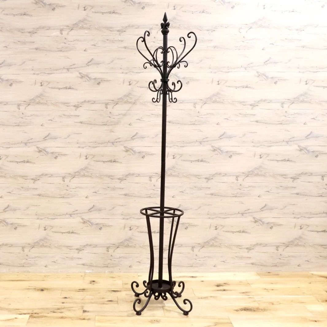 GMIK565 アンティーク調 ポールハンガー アイアン コートハンガー ハンガーラック 傘立て 帽子掛け ヴィンテージ フレンチシック