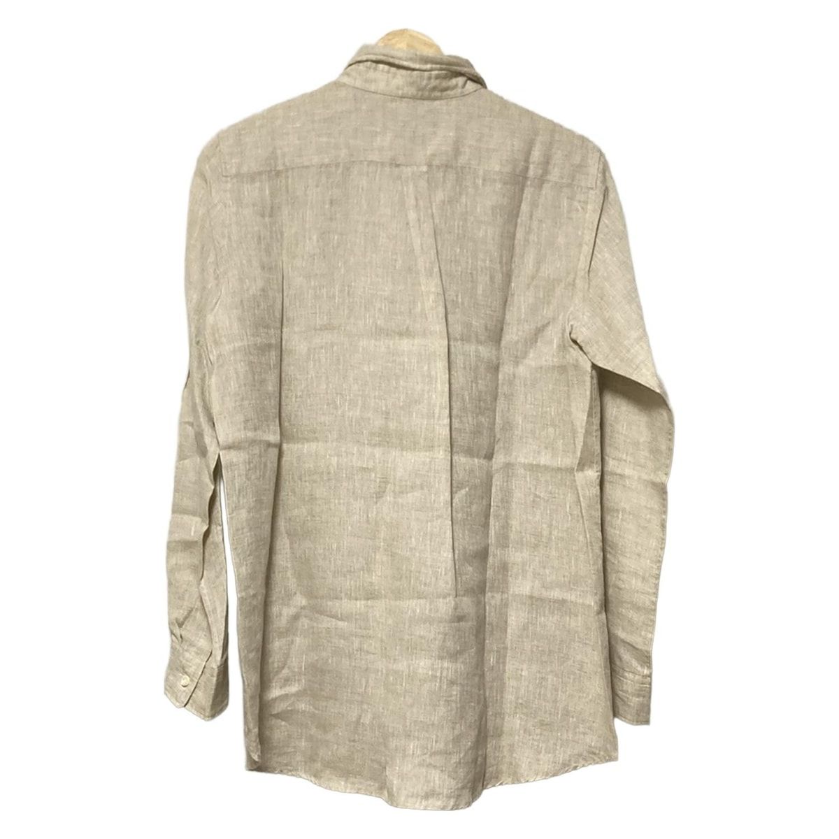DEUXIEME CLASSE ドゥーズィエム 長袖シャツブラウス レディース - ベージュ 麻
